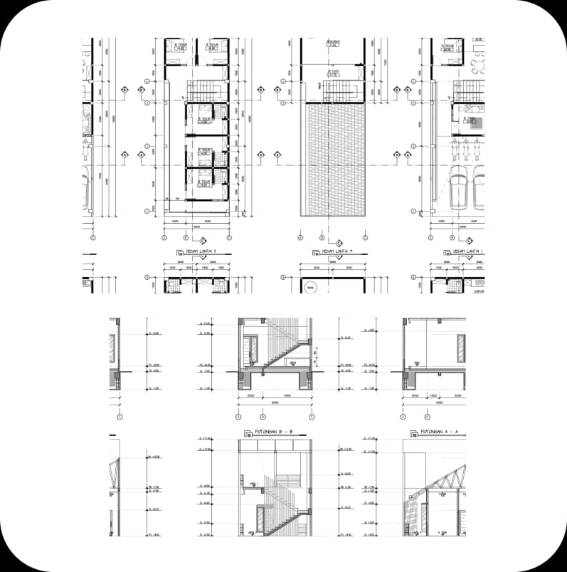 Desain Lengkap Eksterior dan Interior Lengkap dengan RAB